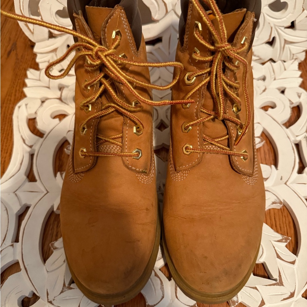 Timberland Brown Lace-Up Leather Boots
